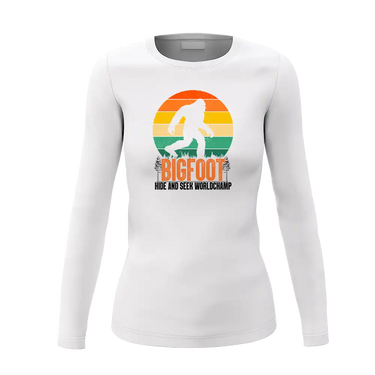 Bigfoot Hide And Seek Women Long Sleeve Shirt